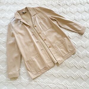 ST. JOHN Sport Leather Jacket By Marie S Italy Luxury (read) (F)